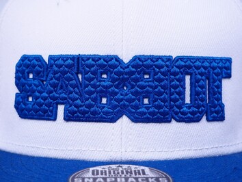 3d embroidery with plastic design